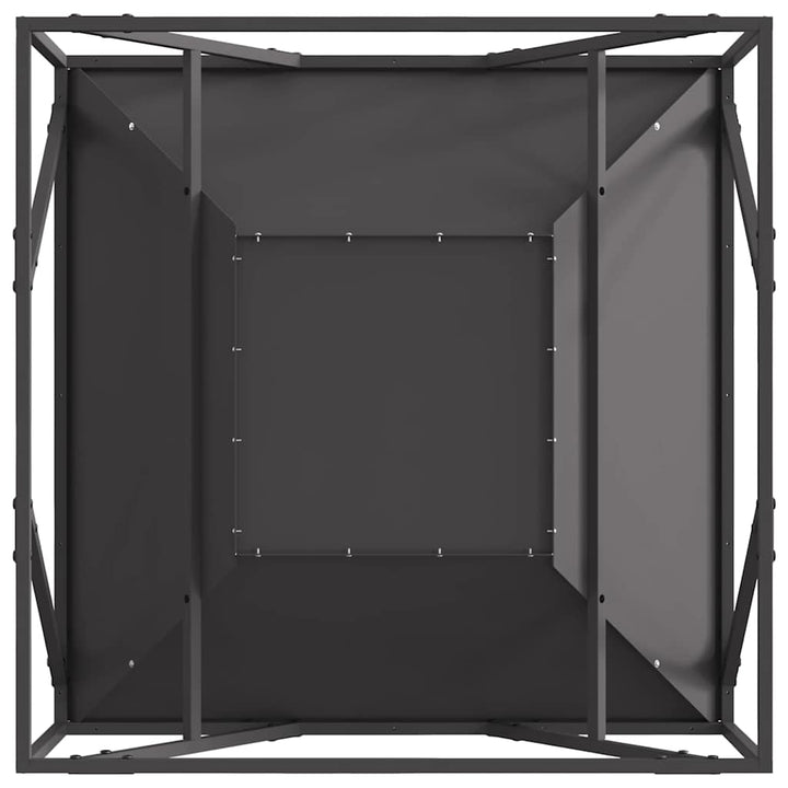 Bålsted Sort 80 x 80 x 40 cm Stål