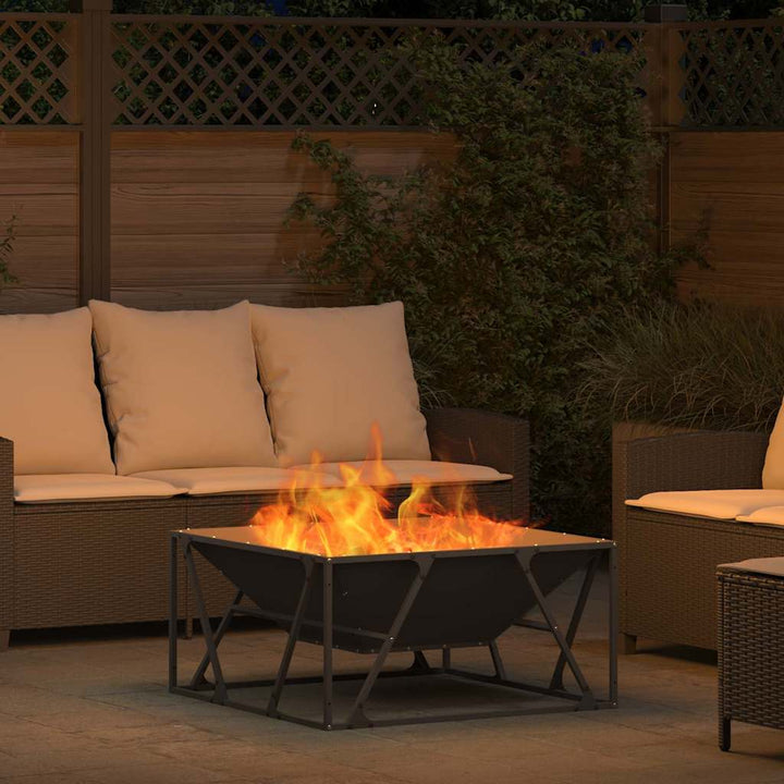 Bålsted Sort 80 x 80 x 40 cm Stål