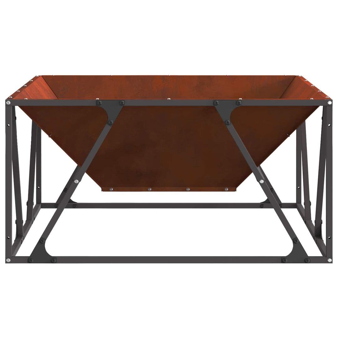 Bålsted Brun 80 x 80 x 40 cm Cortenstål