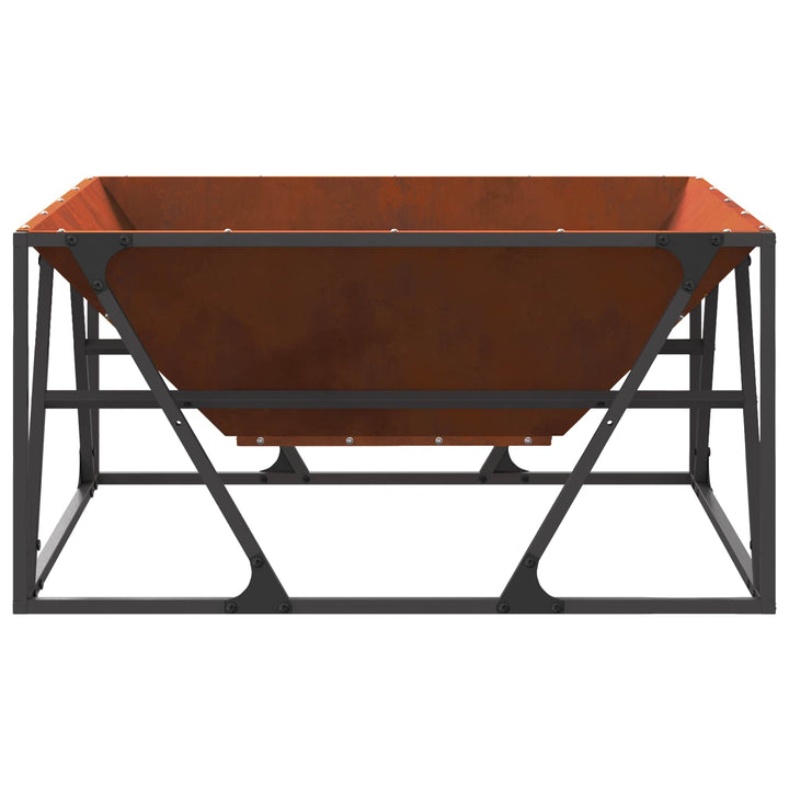 Bålsted Brun 80 x 80 x 40 cm Cortenstål