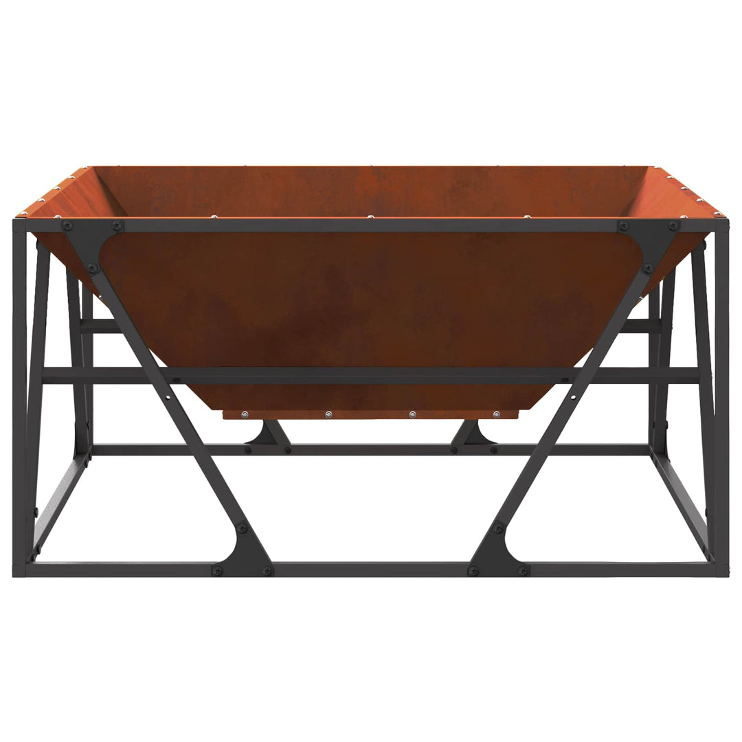 Bålsted Brun 80 x 80 x 40 cm Cortenstål