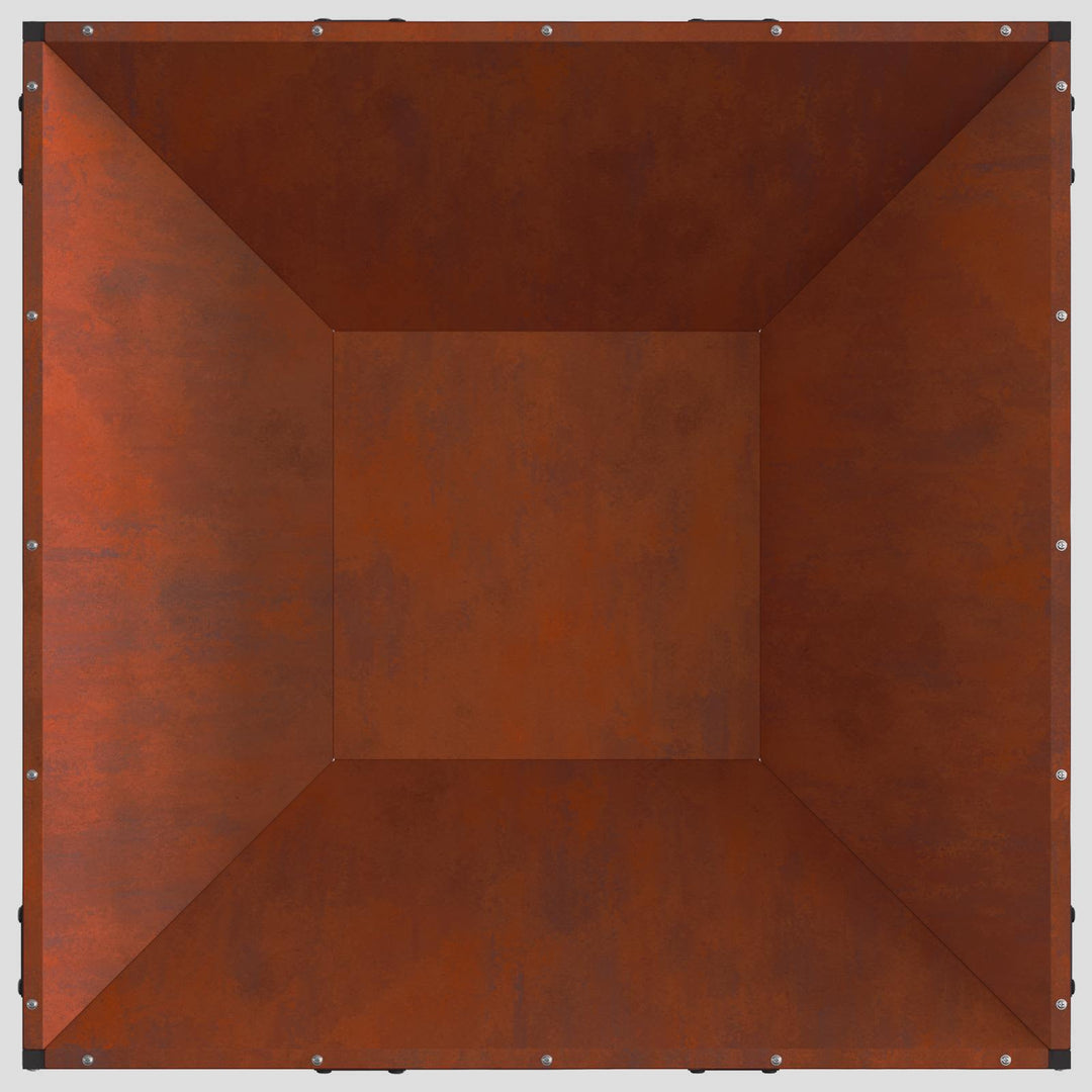 Bålsted Brun 80 x 80 x 40 cm Cortenstål