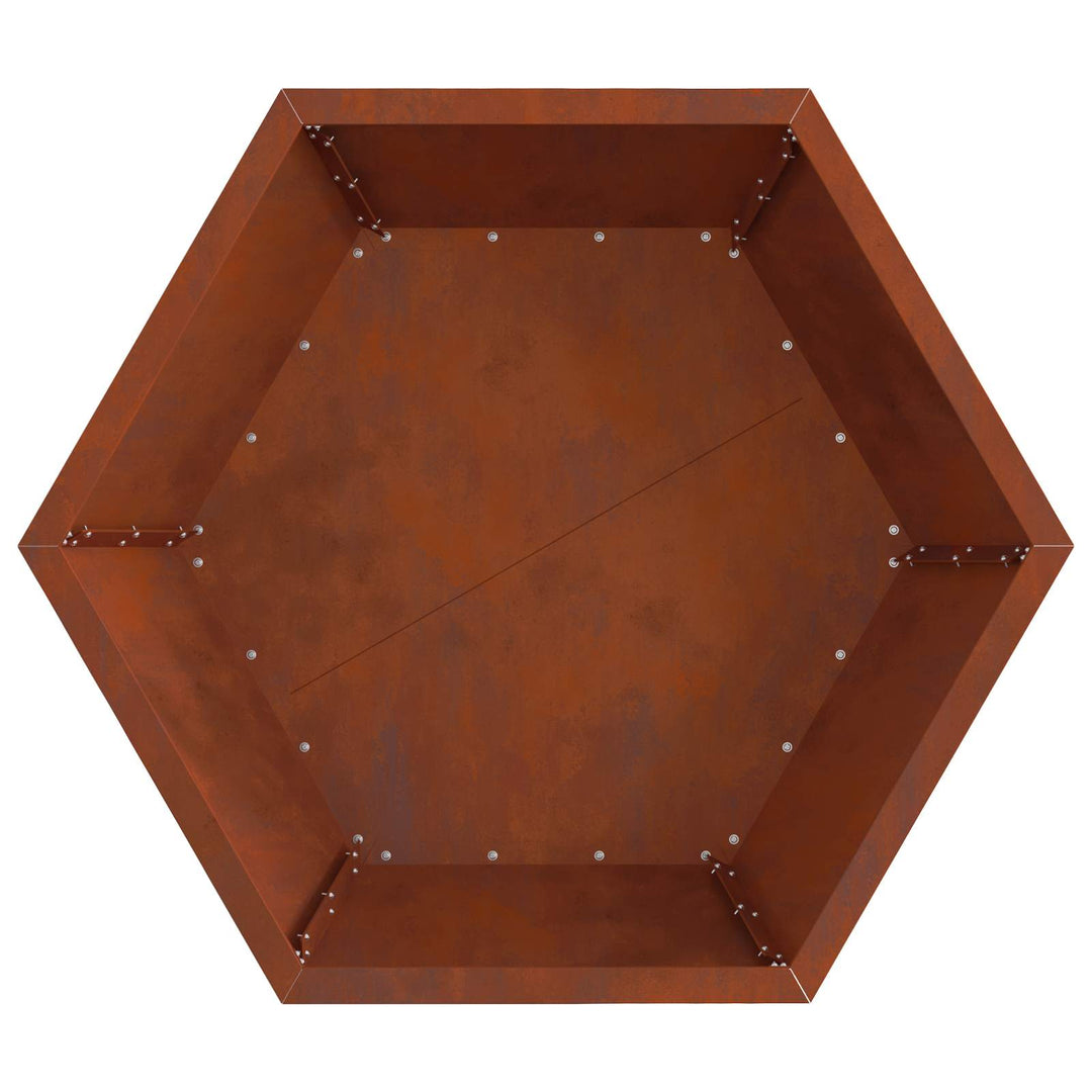 Bålsted Brun 75 x 75 x 28 cm Cortenstål