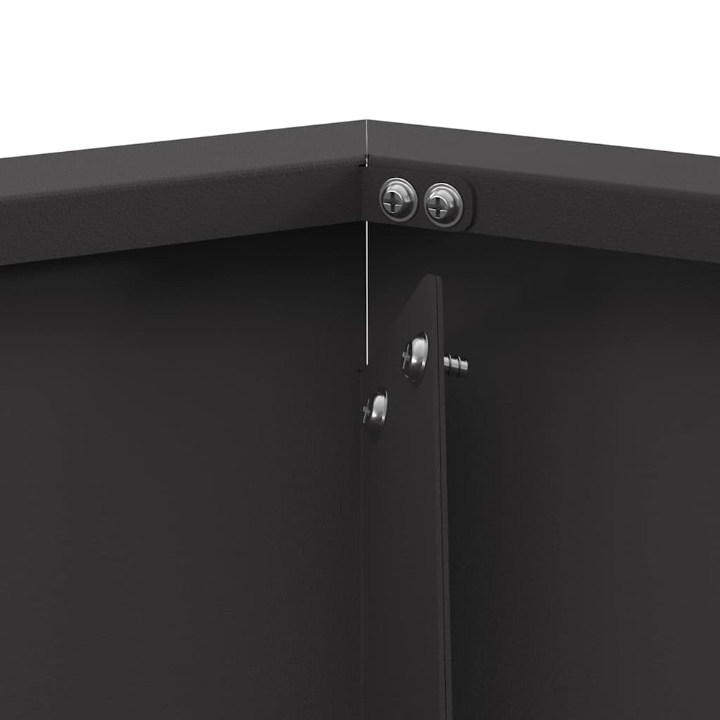 Bålsted Sort 100 x 100 x 28 cm Stål