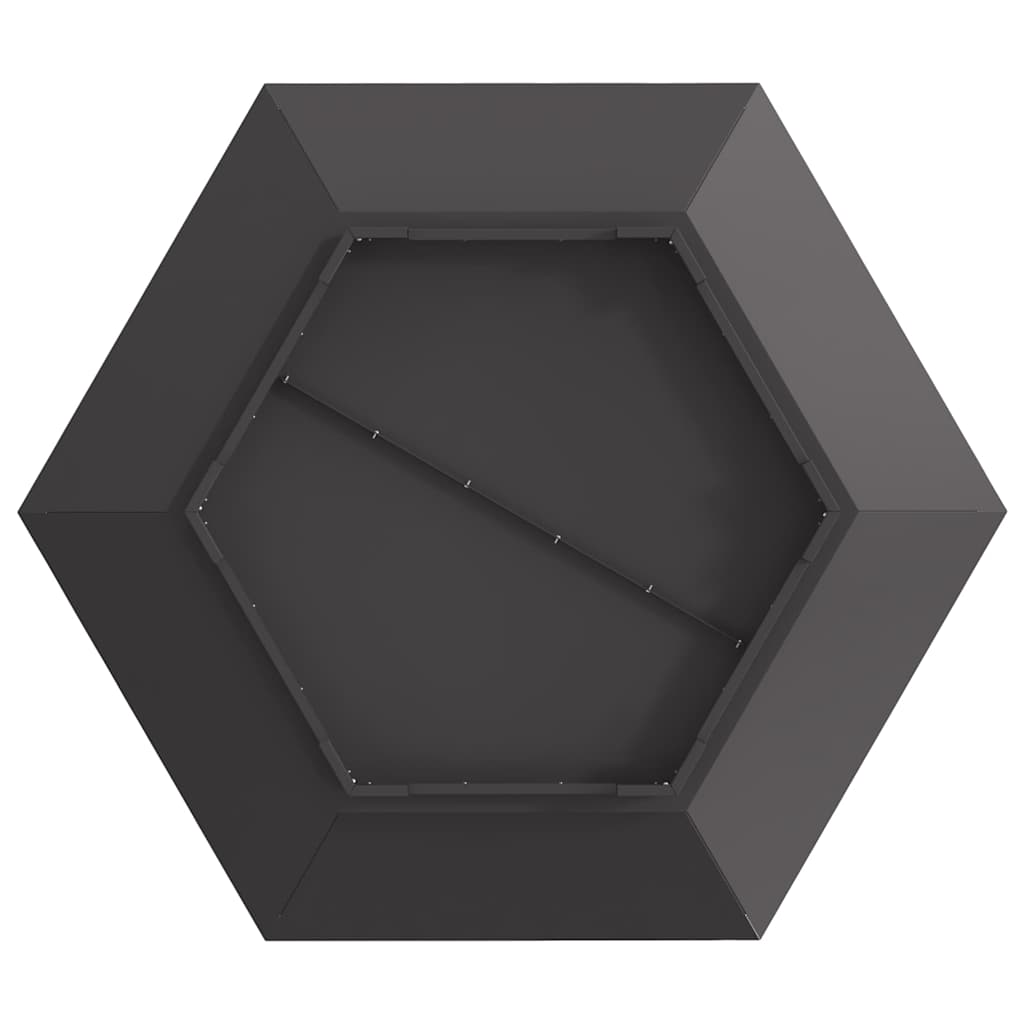 Bålsted Sort 100 x 100 x 28 cm Stål