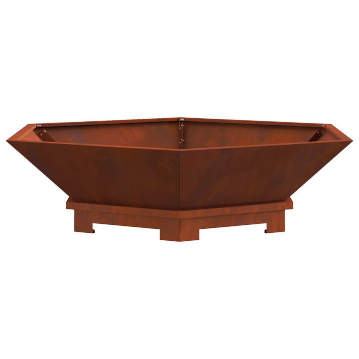Bålsted Brun 100 x 100 x 28 cm Cortenstål