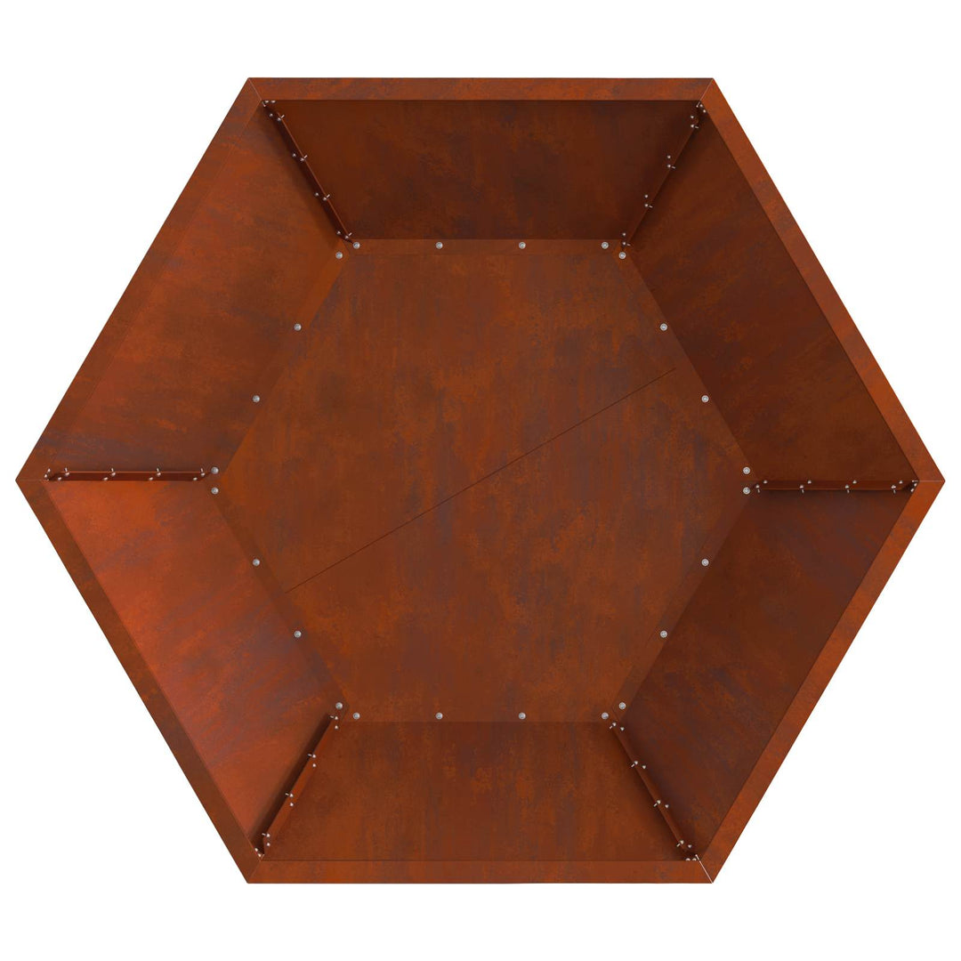 Bålsted Brun 100 x 100 x 28 cm Cortenstål