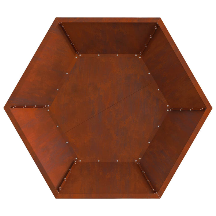 Bålsted Brun 100 x 100 x 28 cm Cortenstål