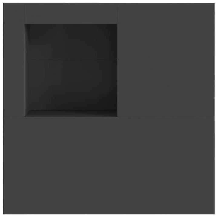 Bålsted Sort 100 x 100 x 30 cm Stål