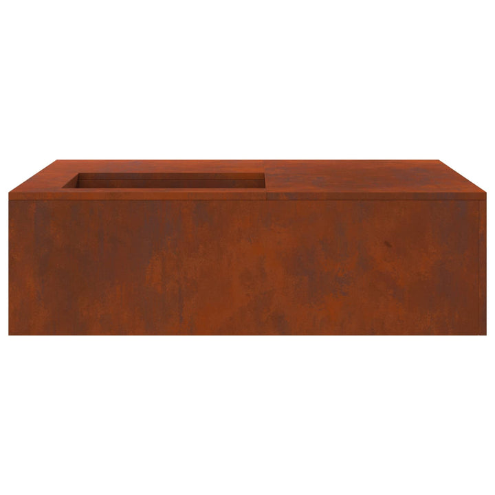 Bålsted Brun 100 x 100 x 30 cm Cortenstål