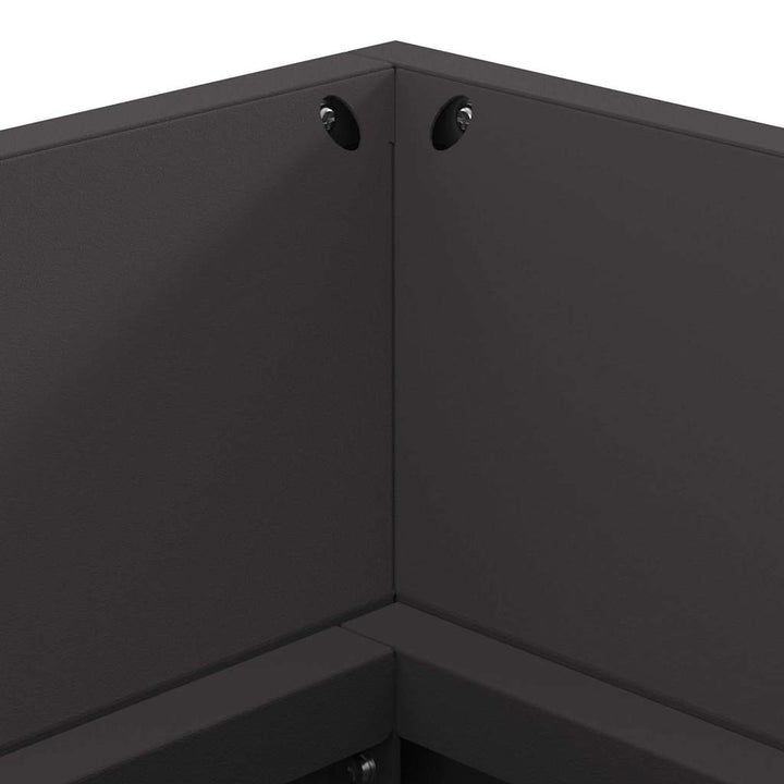 Bålsted Sort 160 x 45 x 35 cm Stål