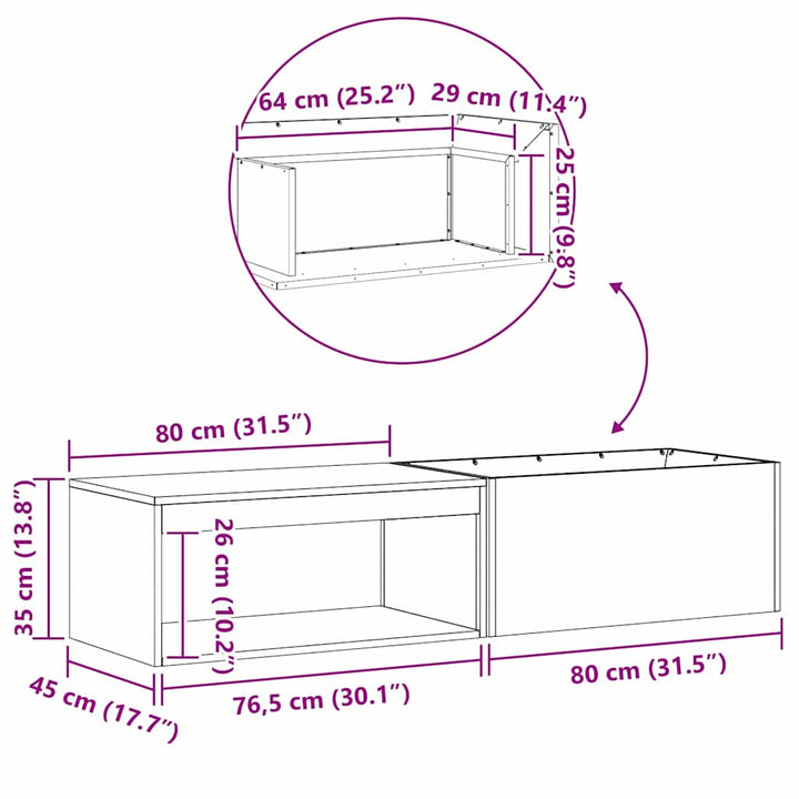 Bålsted Sort 160 x 45 x 35 cm Stål