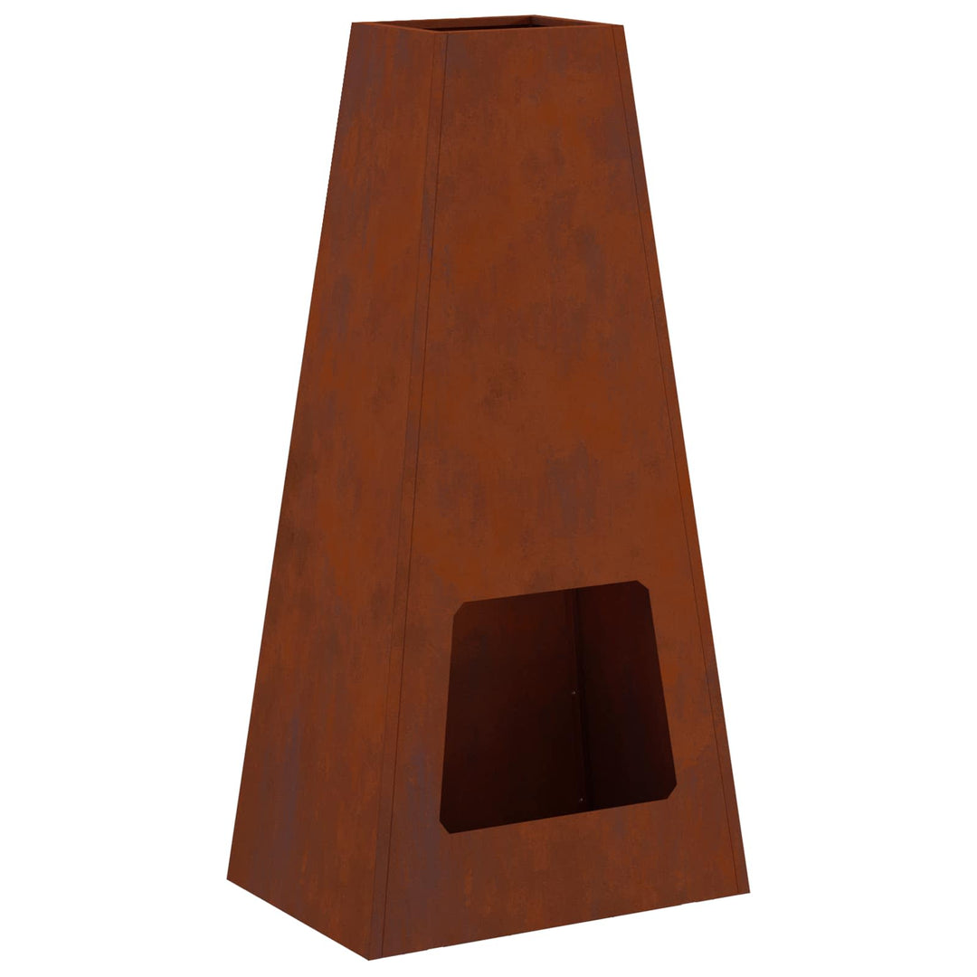 Bålsted Brun 50 x 35 x 100 cm Cortenstål