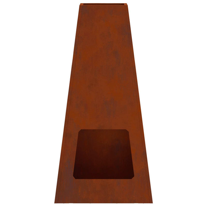 Bålsted Brun 50 x 35 x 100 cm Cortenstål