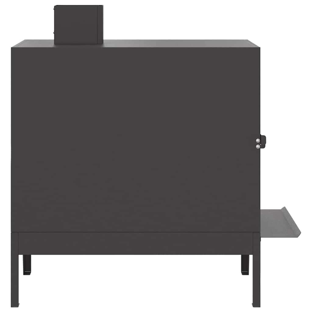 Campingkomfur Sort 35 x 50 x 60 cm Koldvalset stål