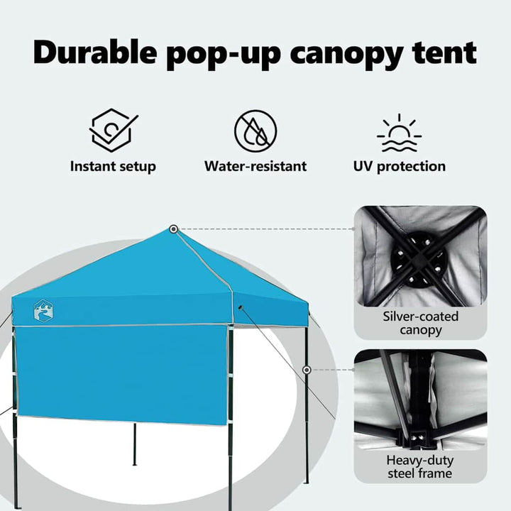 Canopy Tent Blå 194 x 194 x 251 cm Stof