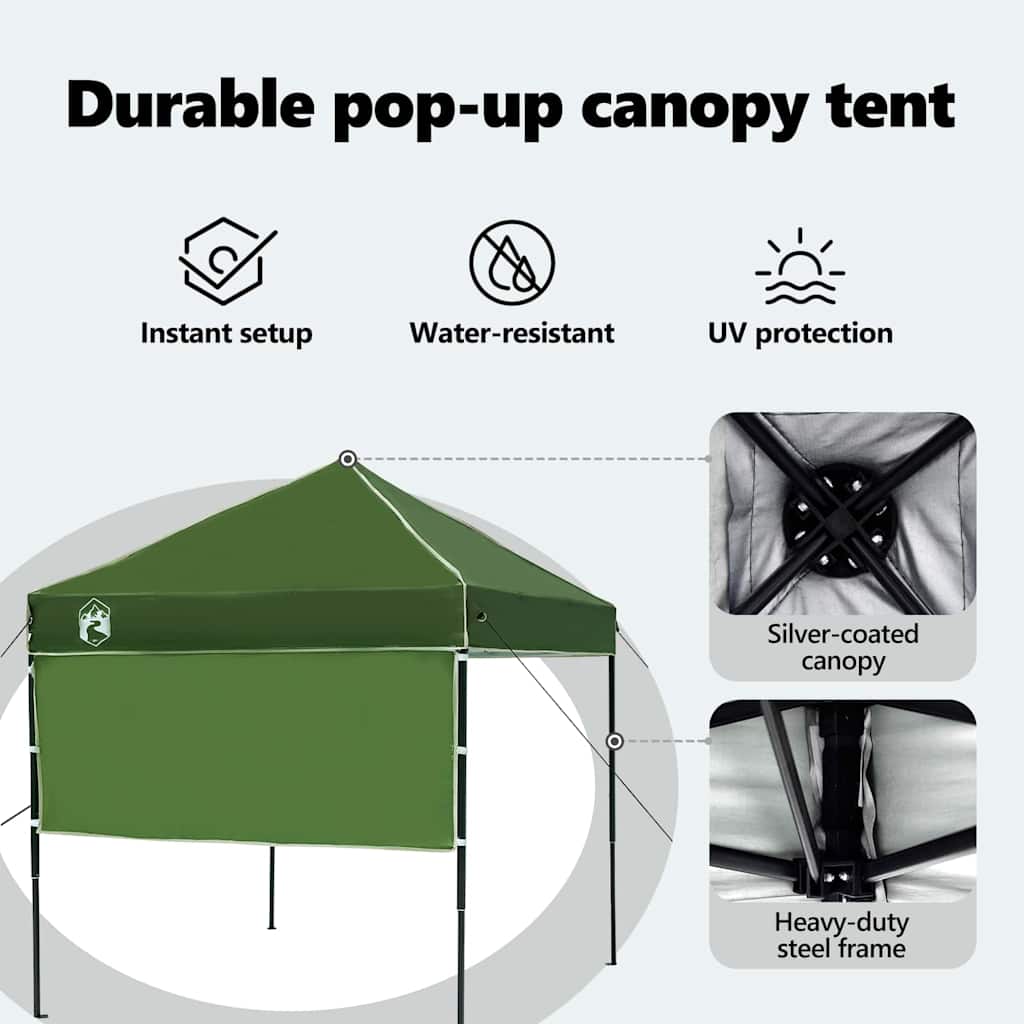 Canopy Tent Grøn 194 x 194 x 251 cm Stof