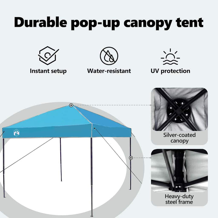 Canopy Tent Blå 243 x 243 x 251 cm Stof