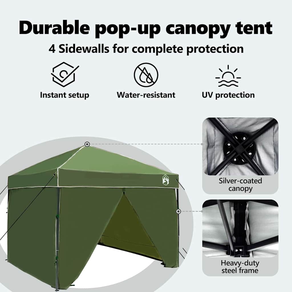 Canopy Tent Grøn 243 x 243 x 251 cm Stof