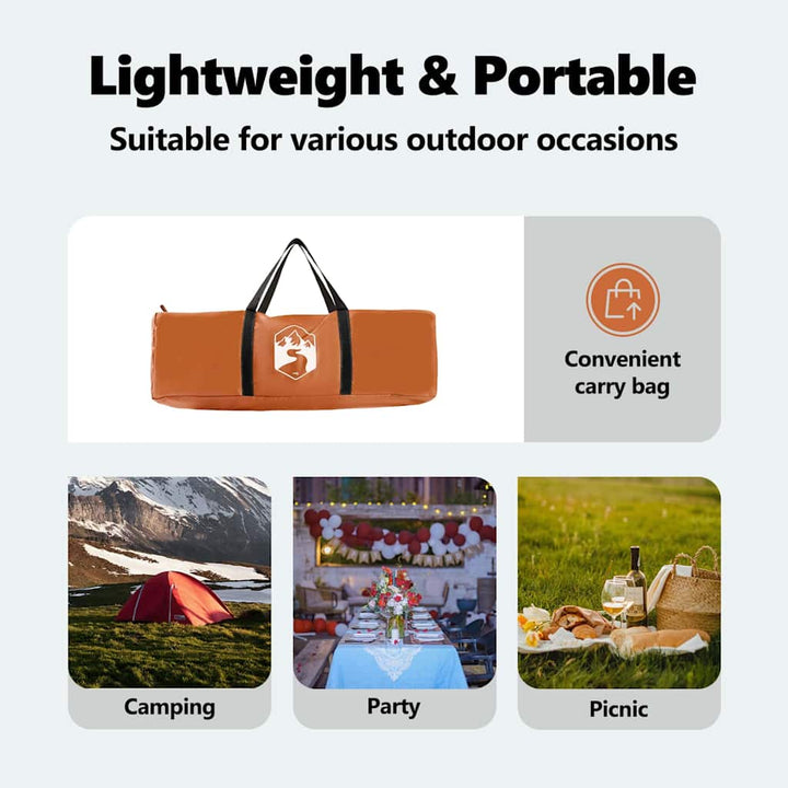 Canopy Tent Orange 243 x 243 x 251 cm Stof