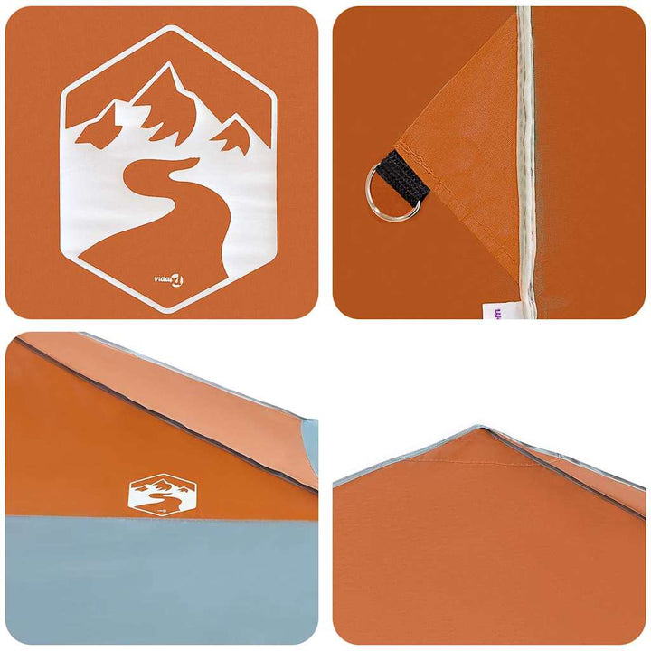 Canopy Tent Orange 395 x 395 x 251 cm Stof