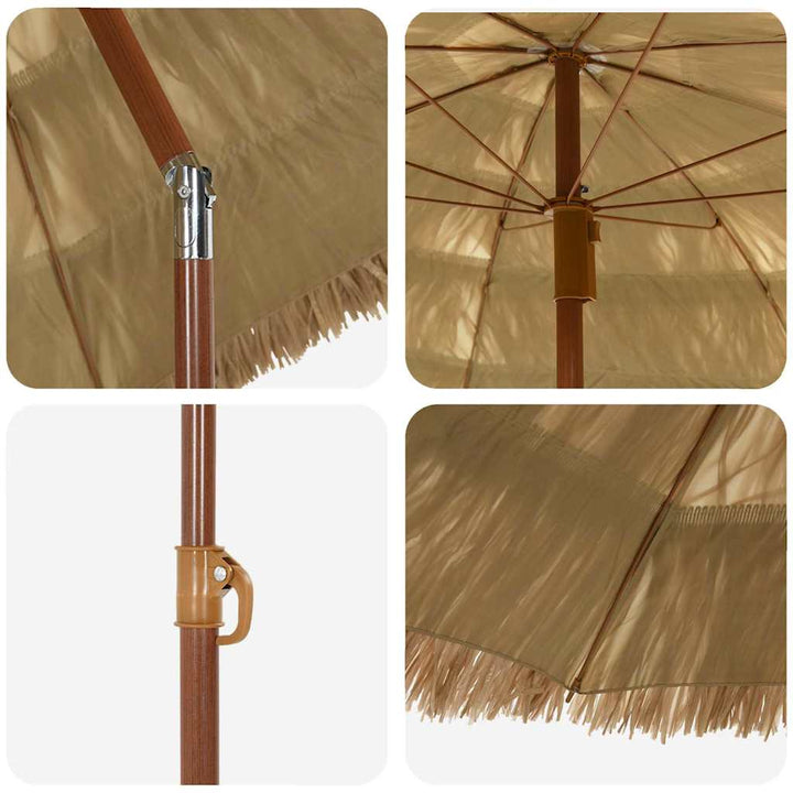Havesol Naturfarvet 160 x 160 x 196 cm