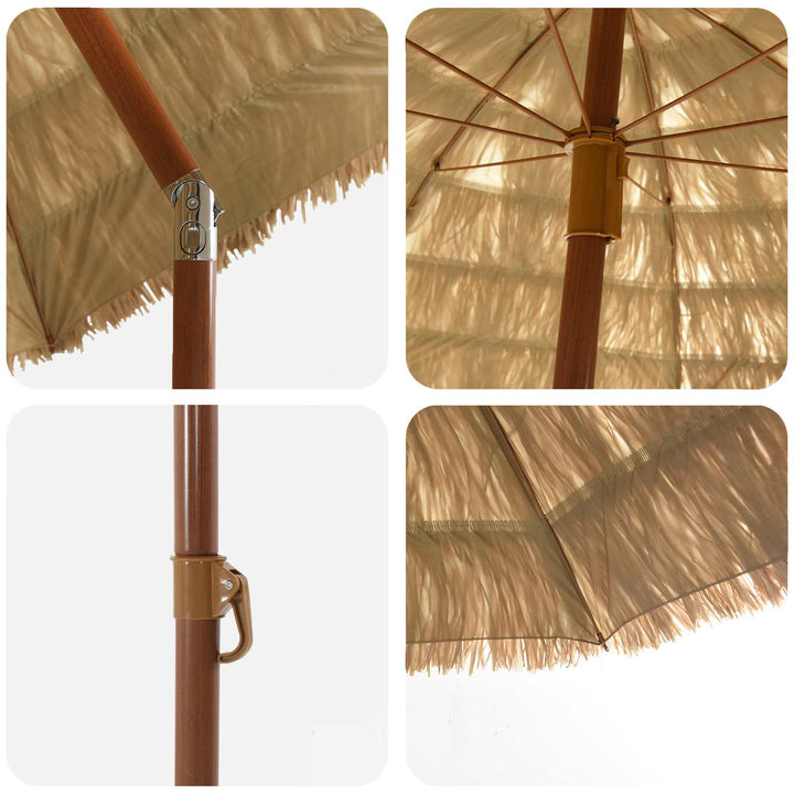 Havesol 255 x 255 x 255 cm Polypropylen og polyester Rund