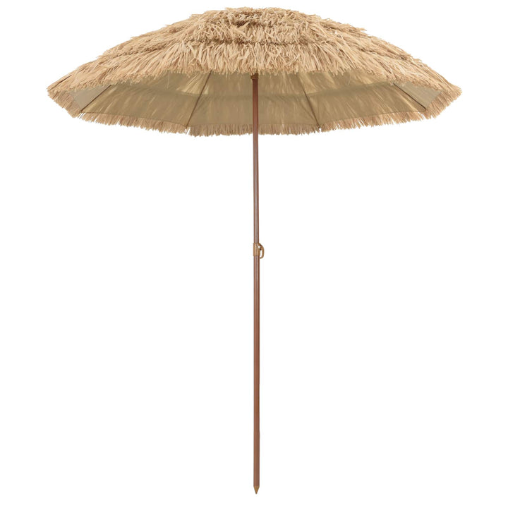 Strand Parasol Naturfarvet 160 x 160 x 196 cm Polyester og Stål