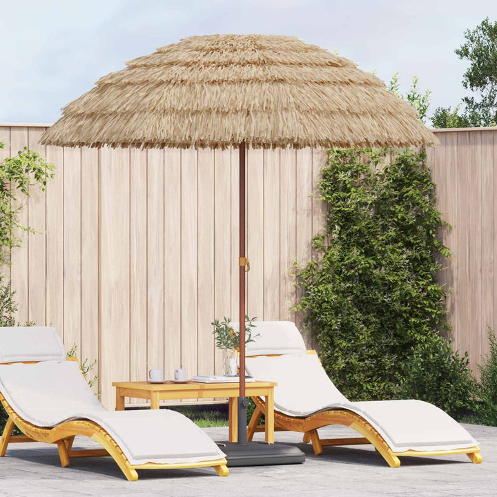 Strand Parasol 205 x 205 x 210 cm Polyester og Stål Naturfarvet
