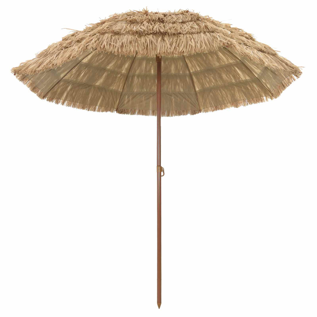 Strand Parasol 205 x 205 x 210 cm Polyester og Stål Naturfarvet