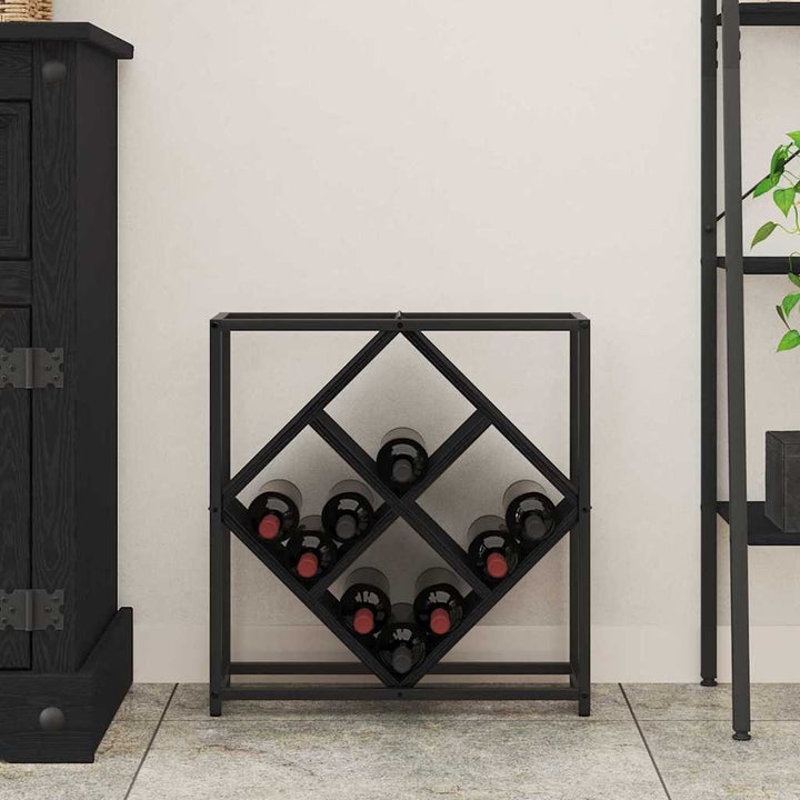 Vinfad Sort eg 51 x 18 x 52,5 cm Konstrueret træ