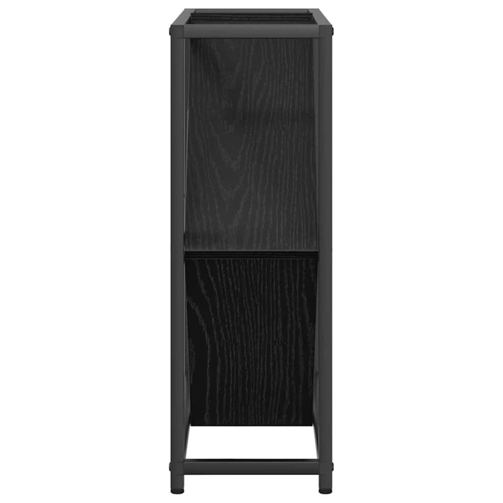 Vinfad Sort eg 51 x 18 x 52,5 cm Konstrueret træ