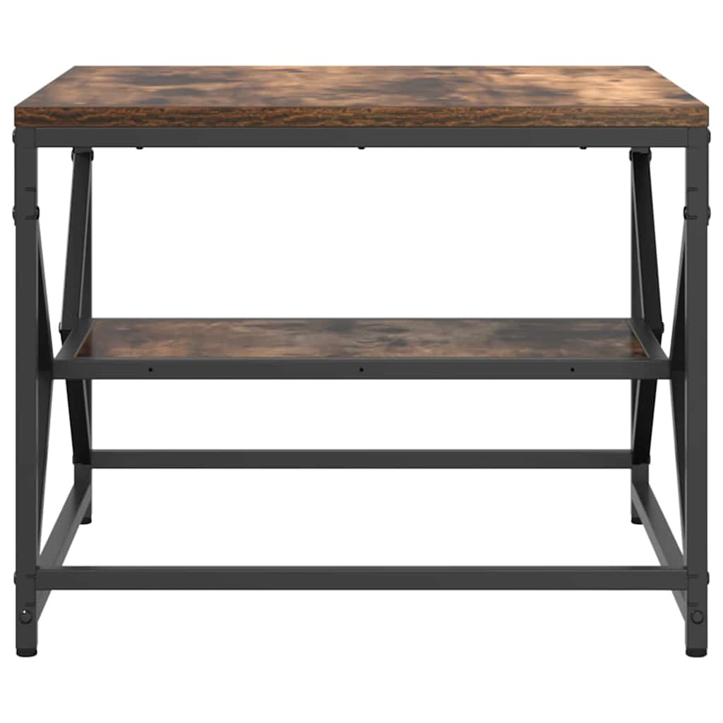 Sofabord Røget eg 51 x 50 x 40 cm Ingeniørtræ og stål