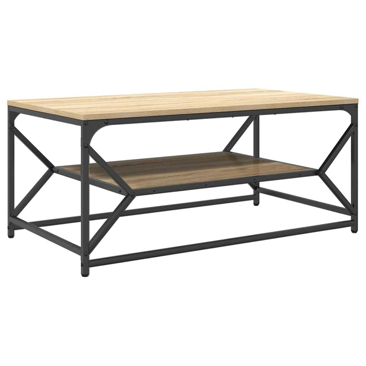 Sofabord Sonoma eg 90 x 50 x 40 cm Ingeniørtræ og stål