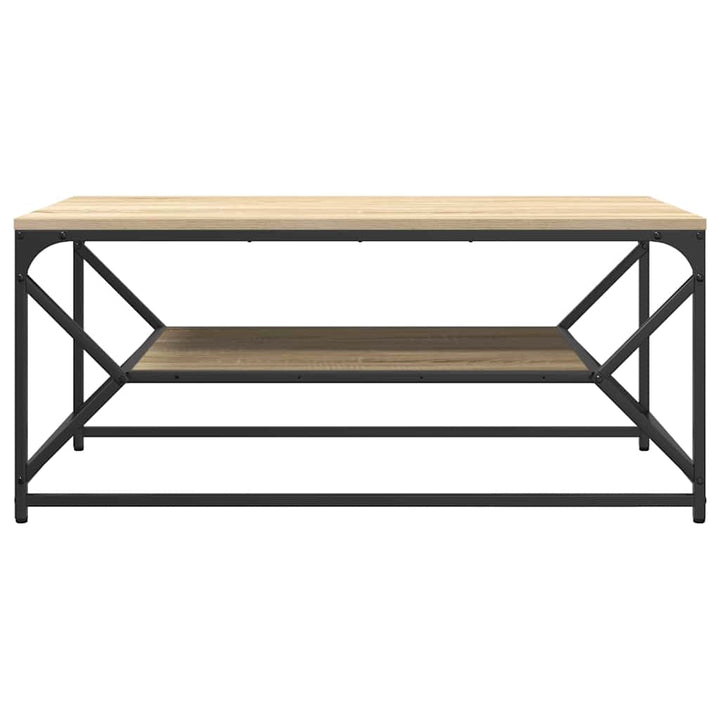 Sofabord Sonoma eg 90 x 50 x 40 cm Ingeniørtræ og stål