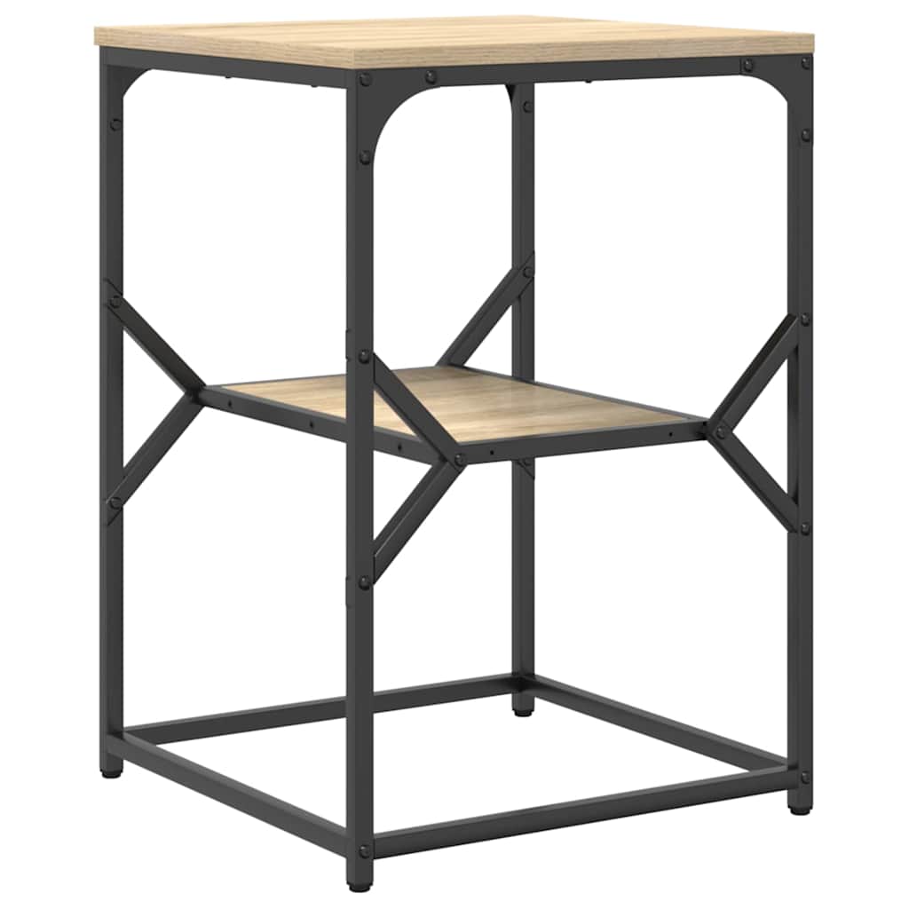 Sidebord Sonoma eg 41 x 40 x 60 cm Ingeniørtræ og stål