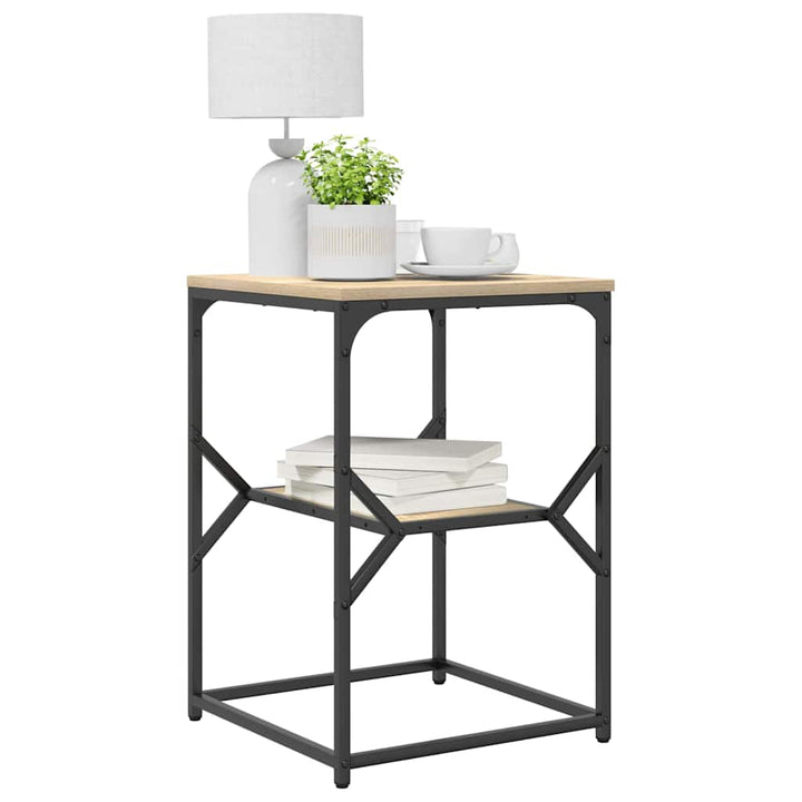 Sidebord Sonoma eg 41 x 40 x 60 cm Ingeniørtræ og stål