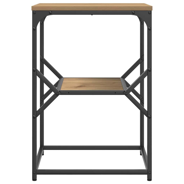 Sidebord Artisan Egetræ 41 x 40 x 60 cm Ingeniørtræ og stål