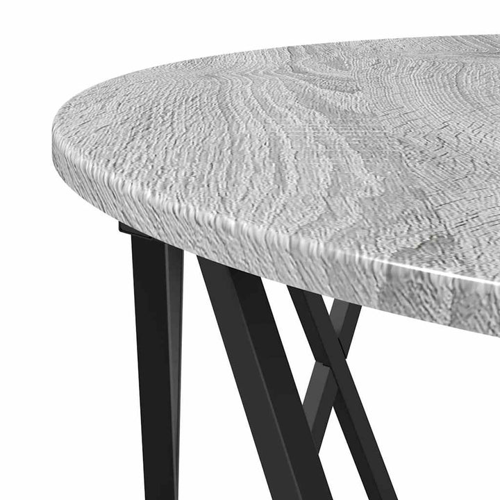 Sofabord Grå Sonoma 80 x 80 x 42 cm Ingeniørtræ og stål