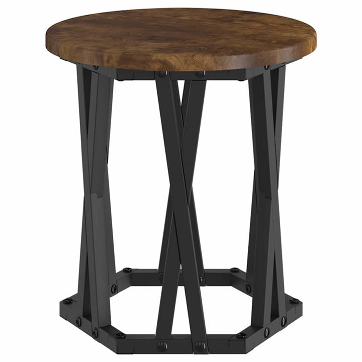 Nesting Sidebord 3 pcs Røget eg Ingeniørtræ og stål