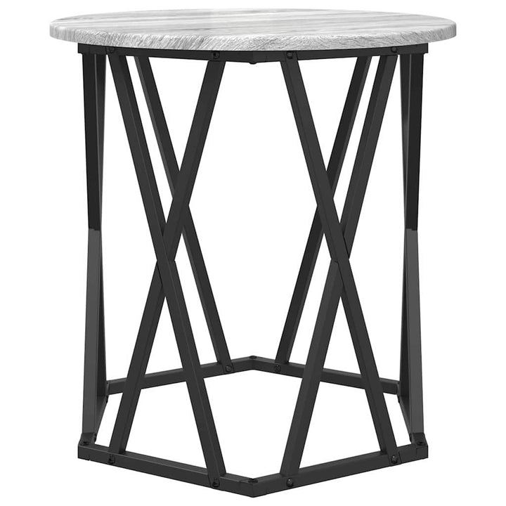 Sofabord 2 stk. Grå Sonoma 50 x 50 x 50 cm Ingeniørtræ og stål
