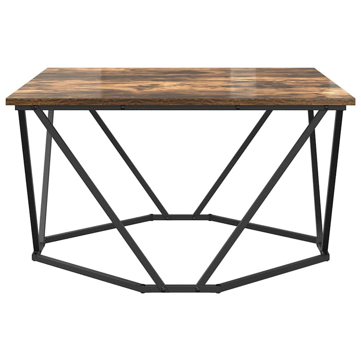 Sofabord Røget eg 80 x 80 x 45 cm Ingeniørtræ og stål