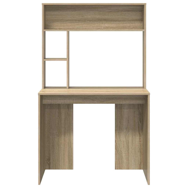 Bord med hylde Sonoma eg 91 x 50 x 149 cm Konstrueret træ