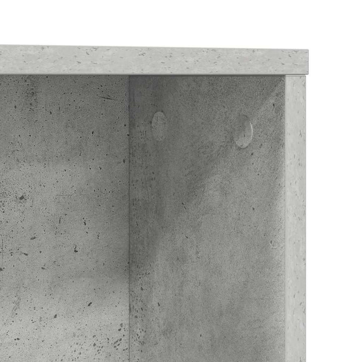 Bord med hylde Beton Grå 91 x 50 x 149 cm Konstrueret træ