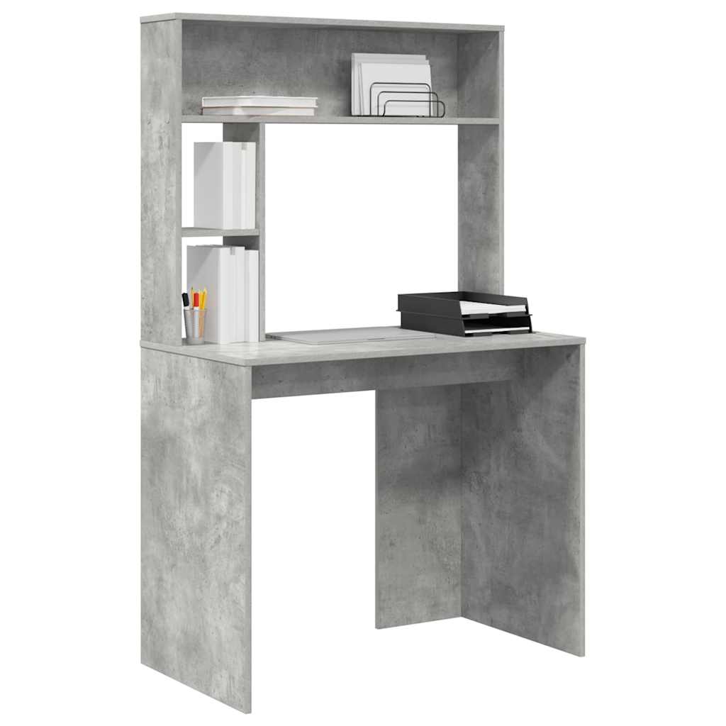 Bord Beton Grå 91 x 50 x 149 cm Konstrueret træ