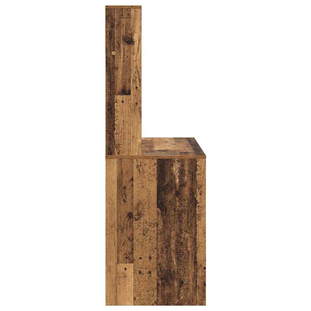 Bord med hylde Gammelt træ 91 x 50 x 149 cm Konstrueret træ