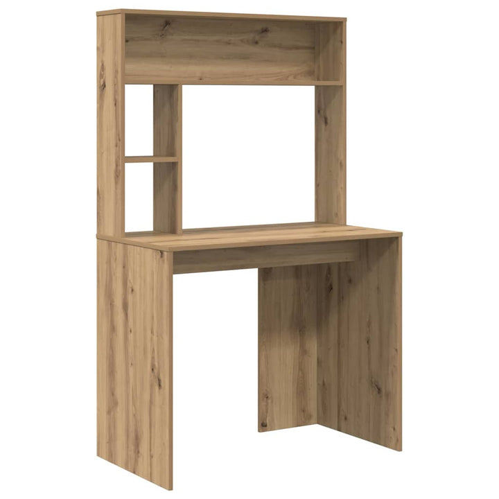 Bord med hylde Artisan Egetræ 91 x 50 x 149 cm Konstrueret træ