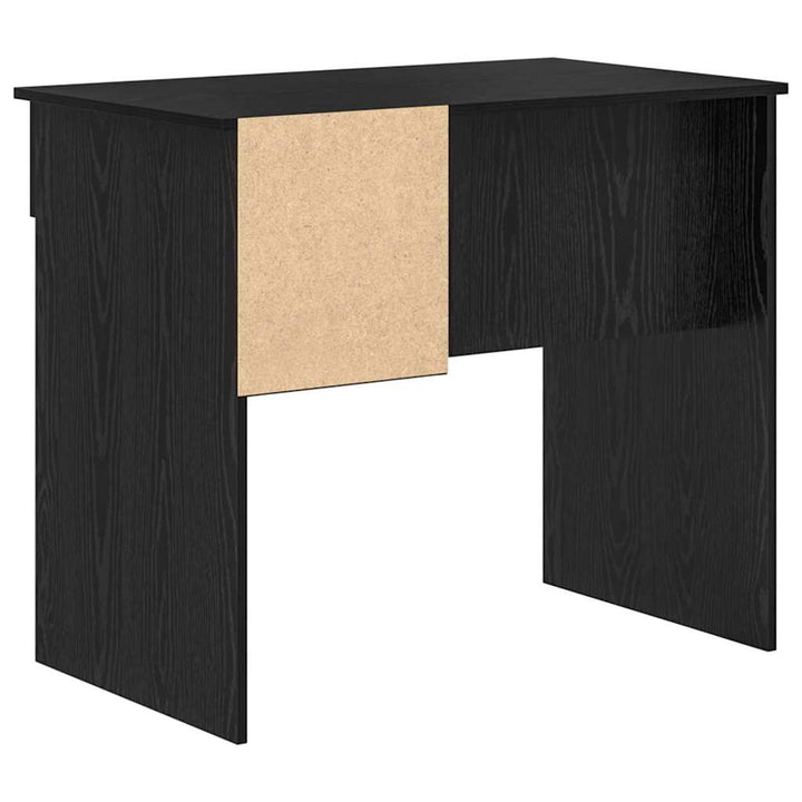Bord med skuffe Sort eg 90 x 49 x 75 cm Konstrueret træ