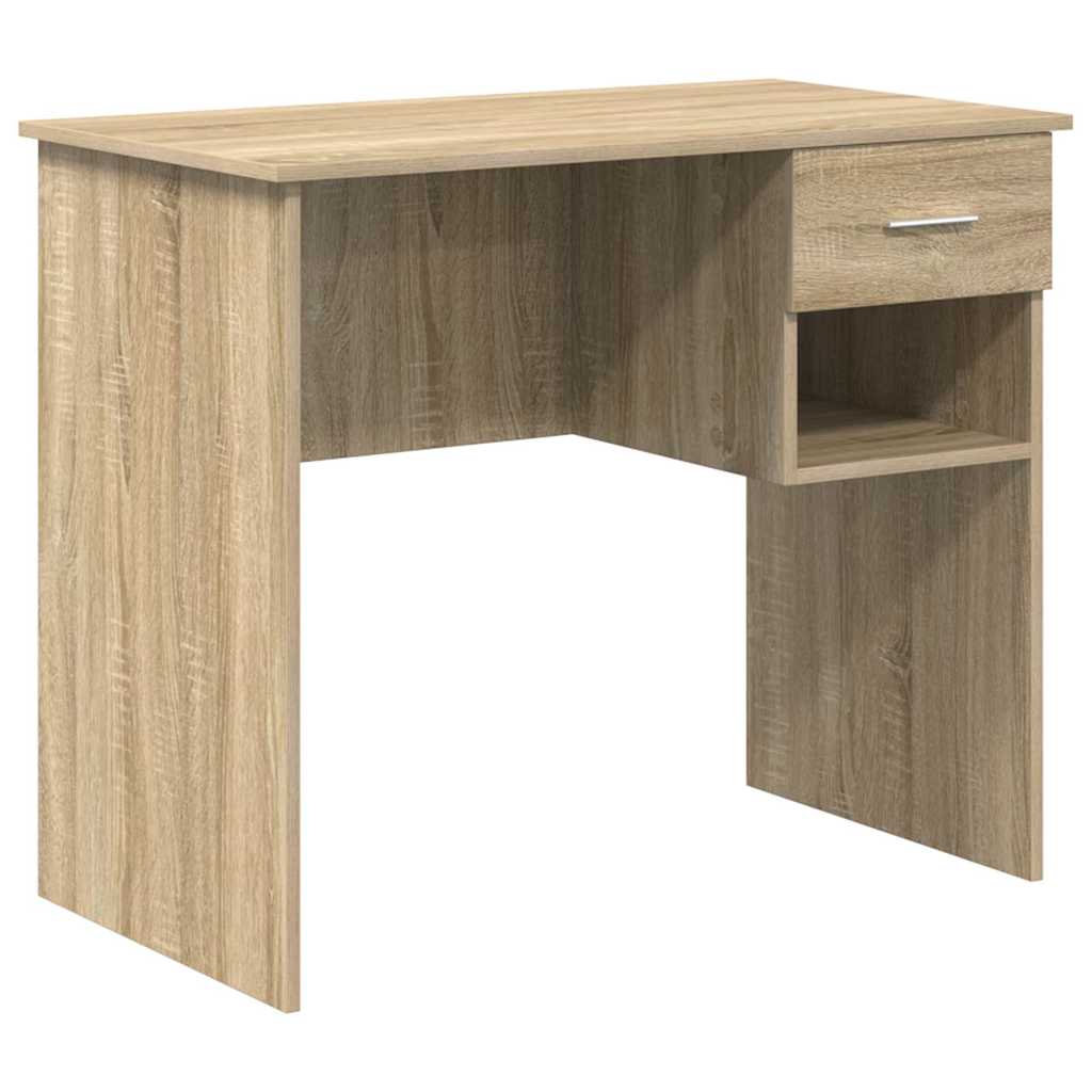 Bord med skuffe Sonoma eg 90 x 49 x 75 cm Konstrueret træ