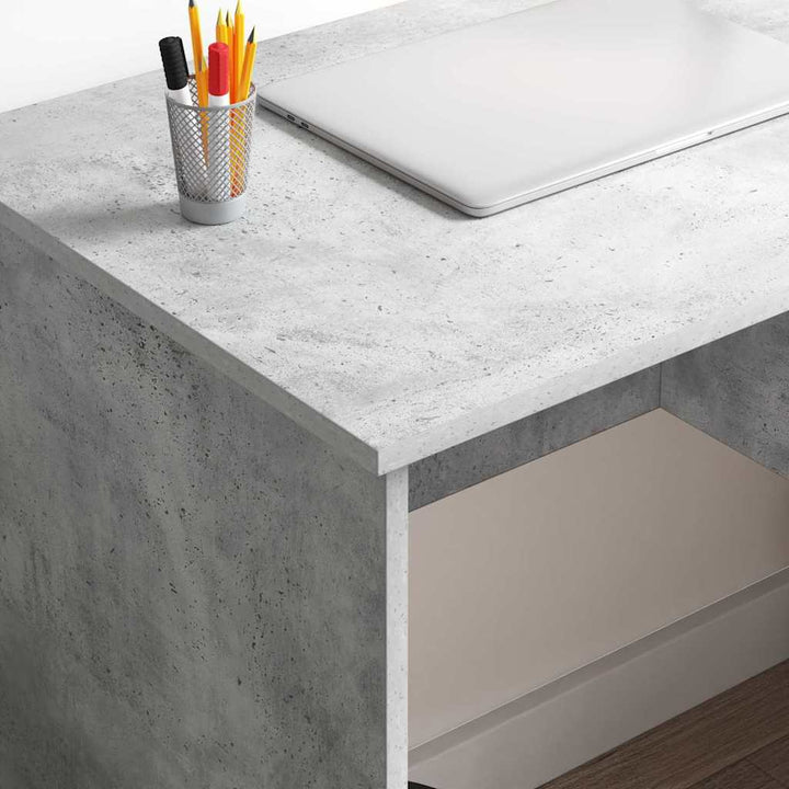 Bord Beton Grå 90 x 49 x 75 cm Konstrueret træ